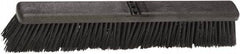 Harper Brush - 24" Heavy Duty Polypropylene Push Broom - 2-7/8" Bristle Length, Plastic Block, Bolt-On Handle Connection, Handle Sold Separately - Americas Industrial Supply
