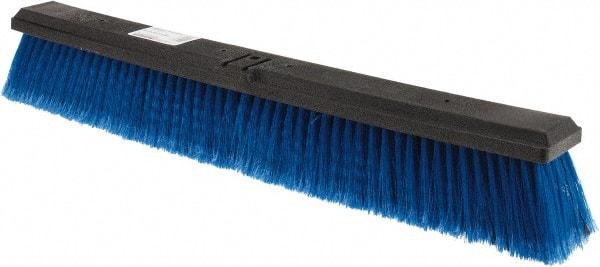 Harper Brush - 24" Medium Duty Polypropylene Push Broom - 2-7/8" Bristle Length, Plastic Block, Bolt-On Handle Connection, Handle Sold Separately - Americas Industrial Supply