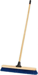 Harper Brush - 24" Medium Duty Polypropylene Push Broom - 2-7/8" Bristle Length, Wood Block, Bolt-On Handle Connection, Handle Included - Americas Industrial Supply