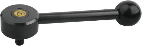 KIPP - M12, Steel Threaded Stud Adjustable Clamping Handle - 170.5mm OAL, 33mm High - Americas Industrial Supply