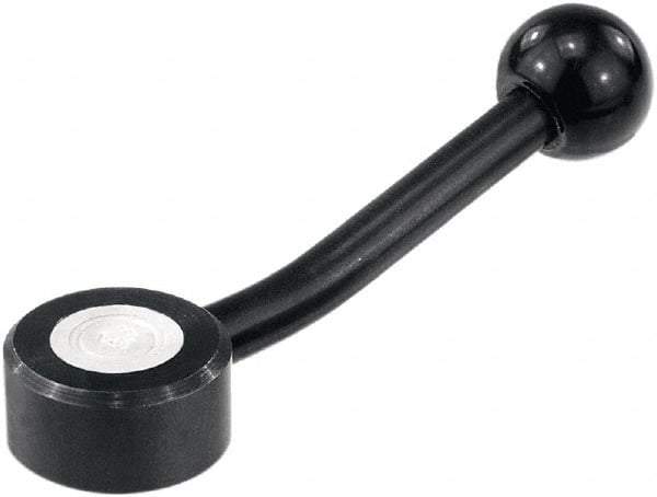 KIPP - 1/2-13, Steel Threaded Hole Adjustable Clamping Handle - 147.5mm OAL, 38mm High - Americas Industrial Supply