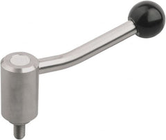KIPP - 3/4-10, Stainless Steel Threaded Stud Adjustable Clamping Handle - 149mm OAL, 89.5mm High - Americas Industrial Supply