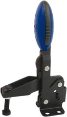 KIPP - Vertical Handle, Manual Hold Down Toggle Clamp - U-Bar, Flanged Base, Nitride/Oxide Finish, Steel - Americas Industrial Supply