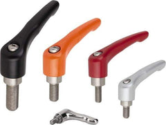 KIPP - M16, Zinc Threaded Stud Adjustable Clamping Handle - 126mm OAL, 77.5mm High - Americas Industrial Supply