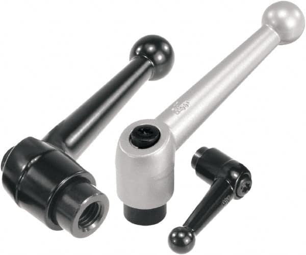 KIPP - M12, Zinc Threaded Hole Adjustable Clamping Handle - 126mm OAL, 84mm High - Americas Industrial Supply