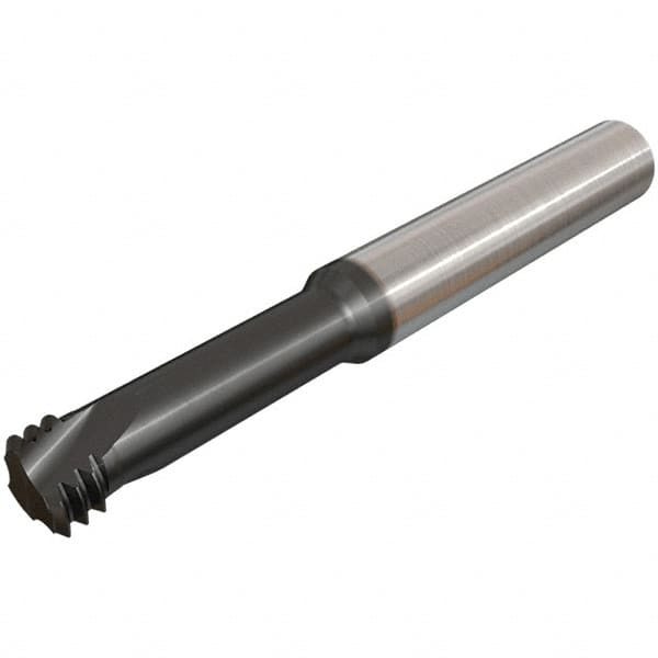 Iscar - 1/2, 0.3622" Cutting Diam, 3 Flute, Solid Carbide Helical Flute Thread Mill - Internal Thread, 73mm OAL, 10mm Shank Diam - Americas Industrial Supply