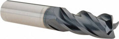 Iscar - 5/8", 4 Flute, Single End, Solid Carbide, 0.03" Corner Radius End Mill - 3-1/2" OAL, Right Hand Flute, 1-1/4" LOC, Right Hand Cut - Americas Industrial Supply