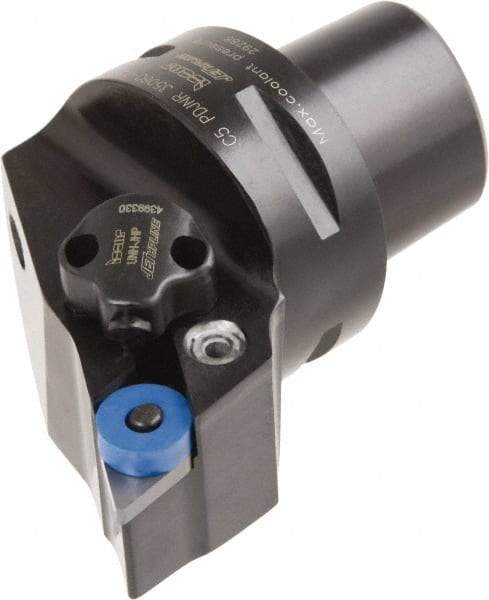 Iscar - Right Hand Cut, Size C5, Various Insert Compatiblity, External Modular Turning & Profiling Cutting Unit Head - 35mm Ctr to Cutting Edge, 60mm Head Length, Through Coolant, Series CAMFIX, Isoturn, JetHPLine - Americas Industrial Supply