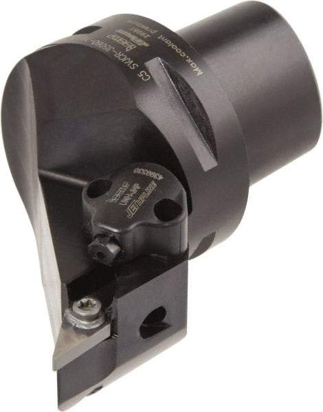 Iscar - Right Hand Cut, Size C5, Various Insert Compatiblity, External Modular Turning & Profiling Cutting Unit Head - 35mm Ctr to Cutting Edge, 60mm Head Length, Through Coolant, Series CAMFIX, Isoturn, JetHPLine - Americas Industrial Supply