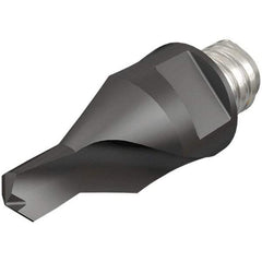 Iscar - MM ECS Grade IC908 Carbide Center Drill Milling Tip Insert - TiAlN/TiN Finish, 1 Flute, 6.41mm Cutting Diam, 8.6mm Depth of Cut, 25.5mm Extension - Americas Industrial Supply