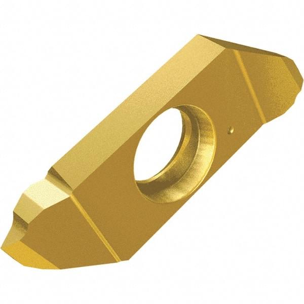 Iscar - 22 MT Grade IC1008, External Threading Insert - 0.7 to 1.1mm & 23 to 36 TPI Ext Pitch, Left Hand Insert, TiAlN/TiN Finish, Carbide - Americas Industrial Supply