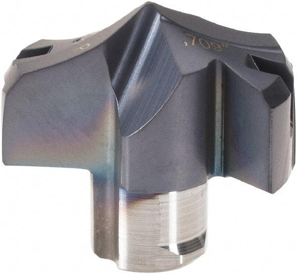 Iscar - Series HCP-IQ, 18.01mm Diam Grade IC908 Replaceable Drill Tip - Carbide, TiAlN/TiN Finish, 18 Seat Size - Americas Industrial Supply