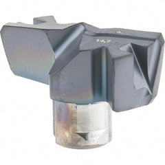 Iscar - Series FCP, 14.71mm Diam Grade IC908 Replaceable Drill Tip - Carbide, TiAlN/TiN Finish, 14 Seat Size - Americas Industrial Supply