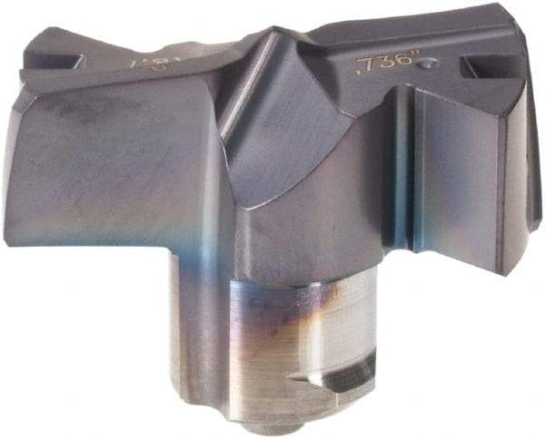 Iscar - Series FCP, 18.69mm Diam Grade IC908 Replaceable Drill Tip - Carbide, TiAlN/TiN Finish, 18 Seat Size - Americas Industrial Supply