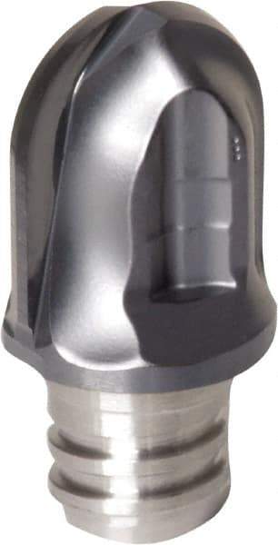 Iscar - MM HRF Grade IC908 Carbide Ball Nose Milling Tip Insert - TiAlN/TiN Finish, 2 Flutes, 10mm Cutting Diam, 10.2mm Depth of Cut, 12.35mm Extension - Americas Industrial Supply