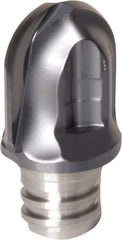 Iscar - MM HRF Grade IC908 Carbide Ball Nose Milling Tip Insert - TiAlN/TiN Finish, 2 Flutes, 10mm Cutting Diam, 10.2mm Depth of Cut, 12.35mm Extension - Americas Industrial Supply