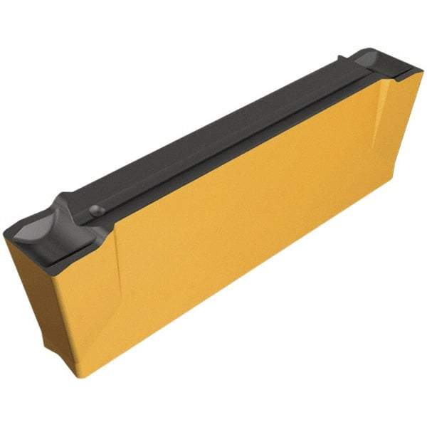 Iscar - DGN3102 MF IC5400 Grade, 0.1181" Cutting Width, Carbide Cutoff Insert - Neutral Lead Angle, 0.0079" Cnr Rad, TiN/Al2O3/TiCN Coated, Double End - Americas Industrial Supply