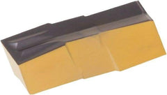 Iscar - 423010GIF Grade IC830, 4.23mm Cutting Width Carbide Grooving Insert - 13mm Max Depth of Cut, Neutral, 0.1mm Corner Radius, TiN/TiAlN Finish - Americas Industrial Supply