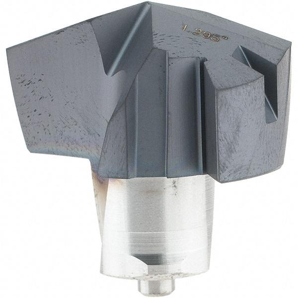 Iscar - Series ICM, 32.89mm Diam Grade IC908 Replaceable Drill Tip - Carbide, TiAlN/TiN Finish, 32 Seat Size - Americas Industrial Supply