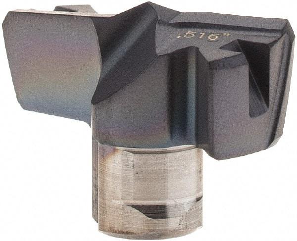 Iscar - Series FCP, 13.11mm Diam Grade IC908 Replaceable Drill Tip - Carbide, TiAlN/TiN Finish, 13 Seat Size - Americas Industrial Supply