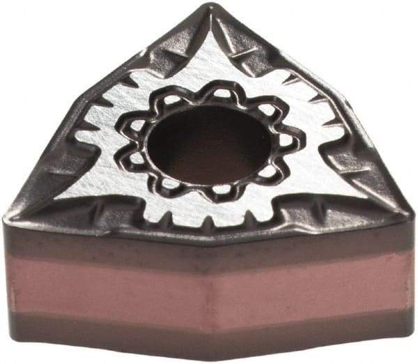 Iscar - WNMG331 F3M Grade IC6015 Carbide Turning Insert - TiCN/Al2O3/TiN Finish, 80° Trigon, 3/8" Inscr Circle, 3/16" Thick, 1/64" Corner Radius - Americas Industrial Supply