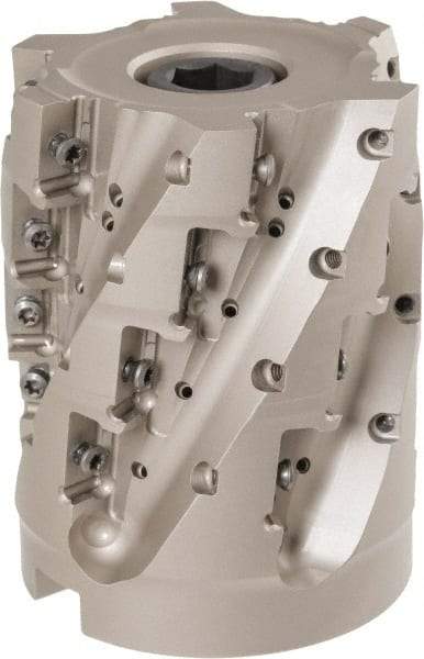 Iscar - 24 Inserts, 80mm Cut Diam, 32mm Arbor Diam, 71mm Max Depth of Cut, Indexable Square-Shoulder Face Mill - 100mm High, P290 AC.T 1806.. Insert Compatibility, Through Coolant, Series MillShred - Americas Industrial Supply