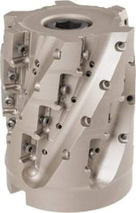 Iscar - 24 Inserts, 80mm Cut Diam, 32mm Arbor Diam, 71mm Max Depth of Cut, Indexable Square-Shoulder Face Mill - 100mm High, P290 AC.T 1806.. Insert Compatibility, Through Coolant, Series MillShred - Americas Industrial Supply