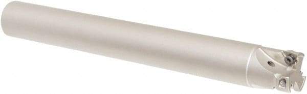 Iscar - 25mm Cut Diam, 8mm Max Depth of Cut, 24mm Shank Diam, 200mm OAL, Indexable Square Shoulder Helical End Mill - HM390 TPKT 100304PDR, HM390 TPKT 1003PDR Inserts, Cylindrical Shank, 90° Lead Angle, Through Coolant, Series HeliIQMill - Americas Industrial Supply