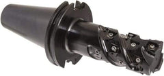 Iscar - 2" Cut Diam, 3.2" Max Depth of Cut, 5.7" OAL, Indexable Square Shoulder End Mill - Multiple Insert Styles, CAT 50 Taper Shank, 90° Lead Angle, Through Coolant, Series Helitang - Americas Industrial Supply