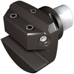Iscar - 60mm Head Length, Modular Grooving Blade Holder Head - Neutral Cut, System Size C6, Through Coolant, Series CAMFIX - Americas Industrial Supply