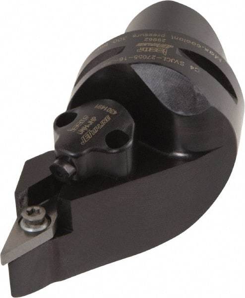 Iscar - Left Hand Cut, Size C4, Various Insert Compatiblity, External Modular Turning & Profiling Cutting Unit Head - 27mm Ctr to Cutting Edge, 55mm Head Length, Through Coolant, Series CAMFIX, Isoturn, JetHPLine - Americas Industrial Supply
