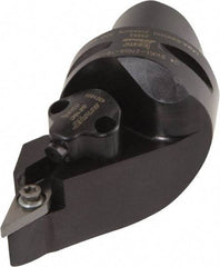 Iscar - Left Hand Cut, Size C4, Various Insert Compatiblity, External Modular Turning & Profiling Cutting Unit Head - 27mm Ctr to Cutting Edge, 55mm Head Length, Through Coolant, Series CAMFIX, Isoturn, JetHPLine - Americas Industrial Supply
