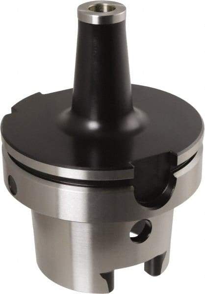 Iscar - HSK100A Taper Shank 12mm Hole End Mill Holder/Adapter - 23mm Nose Diam, 87mm Projection, Through-Spindle Coolant - Exact Industrial Supply