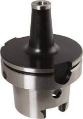 Iscar - HSK100A Taper Shank 12mm Hole End Mill Holder/Adapter - 23mm Nose Diam, 87mm Projection, Through-Spindle Coolant - Exact Industrial Supply