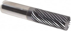 Iscar - 20 Flute Solid Carbide Roughing & Finishing Corner Chamfer End Mill - TiAlN Finish, Straight Shank, 30° Helix, Non-Centercutting, Regular Length - Americas Industrial Supply