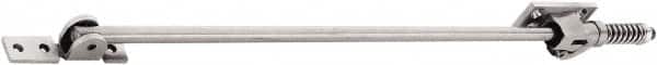 GLYNN-JOHNSON - 39" OAL x 22-7/16" Wide, 145 Lb Capacity, Stainless Steel Lid Stay - Center, 3/8" Mounting Hole Diam, 110° Max Opening, Aluminum Satin Stainless Steel - Americas Industrial Supply