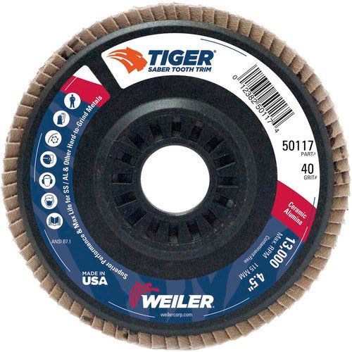 DISC FLAP 4-1/2X7/8 40 GRIT TYPE 29 - Americas Industrial Supply
