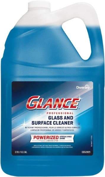 Diversey - 1 Gal Bottle Ammonia Glass Cleaner - Use on Countertops, Glass, Mirrors, Sinks, Stainless Steel, Washable Surfaces - Americas Industrial Supply