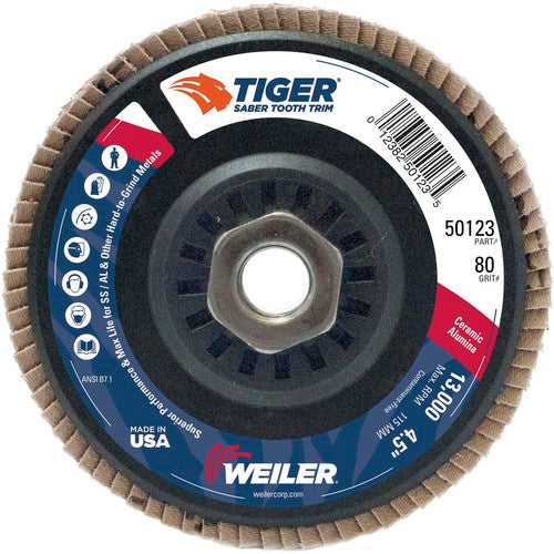 WEILER 4-1/2″ SABER TOOTH CEAMIC - Americas Industrial Supply