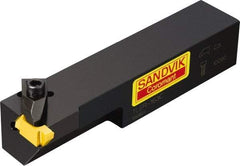 Sandvik Coromant - TLE, Internal or External, Right Hand, 1/8" Max Depth of Cut, Indexable Grooving Tool Holder - TLG-2125L Insert Compatibility, 1" Shank Height, 1" Shank Width, 5" OAL - Americas Industrial Supply