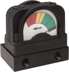 PRO-SOURCE - Glass Filled Nylon FRL Pressure Gauge - Use with Filters - Americas Industrial Supply