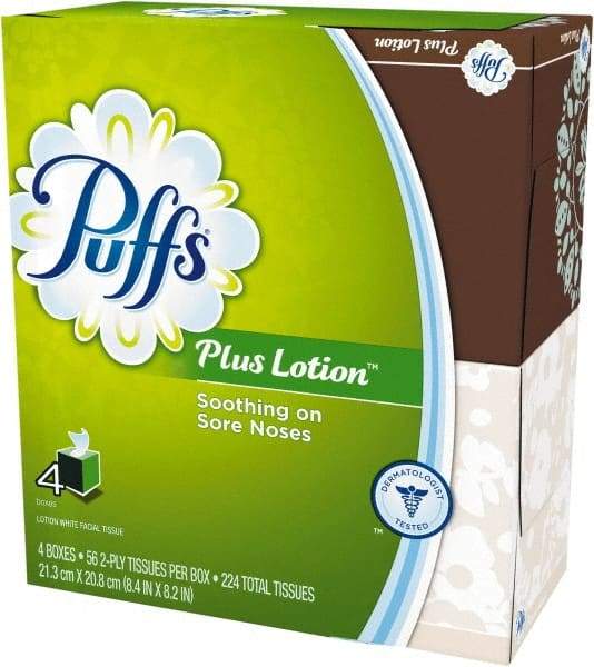 Puffs - Decorative Box of White Facial Tissues - 1 Ply - Americas Industrial Supply