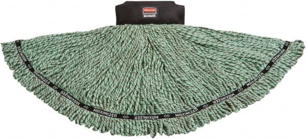 Rubbermaid - Black Head Band, Large Microfiber Loop End Mop Head - 4 Ply - Americas Industrial Supply