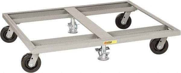 Little Giant - 3,600 Lb Capacity Steel Pallet Dolly - 48" Long x 40" Wide x 9" High, 6" Phenolic Wheels - Americas Industrial Supply