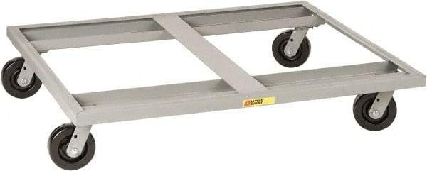 Little Giant - 3,600 Lb Capacity Steel Pallet Dolly - 48" Long x 48" Wide x 9" High, 6" Phenolic Wheels - Americas Industrial Supply