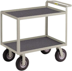Little Giant - 1,200 Lb Capacity, 24" Wide x 48" Long x 38" High Instrument Cart - 2 Shelf, Steel, 5 Rigid/2 Swivel Casters - Americas Industrial Supply