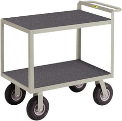 Little Giant - 1,200 Lb Capacity, 24" Wide x 48" Long x 38" High Instrument Cart - 2 Shelf, Steel, 3 Rigid/2 Swivel Casters - Americas Industrial Supply