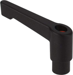 Morton Machine Works - 1/4-20, 0.47" Hub Diam, Glass Fiber Reinforced Plastic A-Tapped Adjustable Clamping Handle - 1.65" OAL, 1.38" High, 0.287" Hole Depth - Americas Industrial Supply
