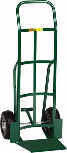 Little Giant - 800 Lb Capacity 47" OAH Hand Truck - 13-1/2 x 16" Base Plate, Continuous Handle, Steel, Pneumatic Wheels - Americas Industrial Supply
