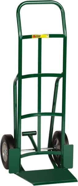 Little Giant - 800 Lb Capacity 47" OAH Hand Truck - 13-1/2 x 16" Base Plate, Continuous Handle, Steel, Solid Rubber Wheels - Americas Industrial Supply